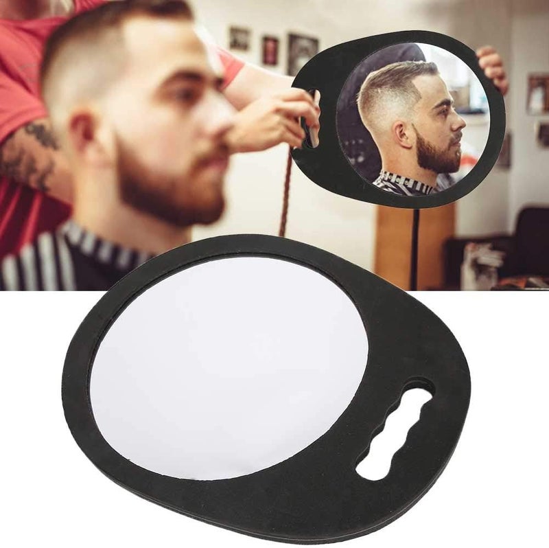 woobles Hairdressing sponge mirror, Portable Wear Resistant Desktop Round Makeup Vanity Mirror, Dressing mirror, Beauty salon mirror Home Cosmetic Tool(black) - Image 4